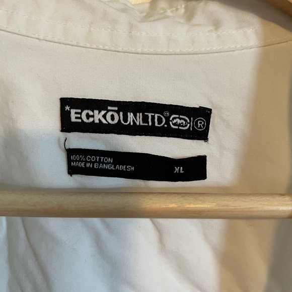 Vintage Men’s ECKO white button up XL - Picture 2 of 2